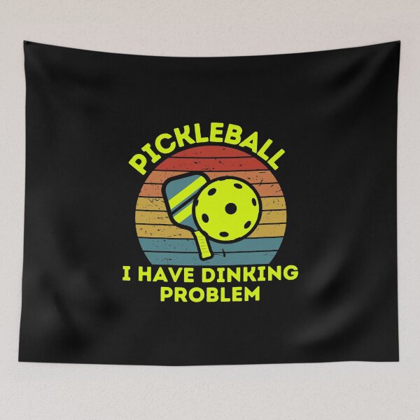 Item preview, Retro Vintage Pickleball I Have Dinking Problem designed and sold by Mindcaptain.