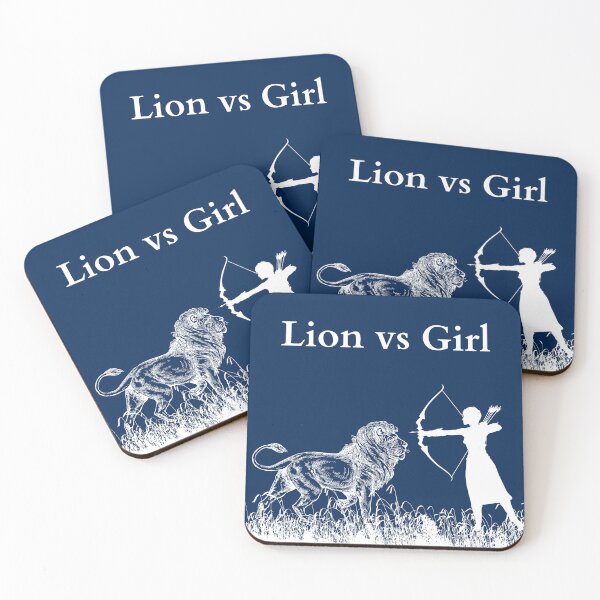 Item preview, lion vs girl hunter designed and sold by APURU.