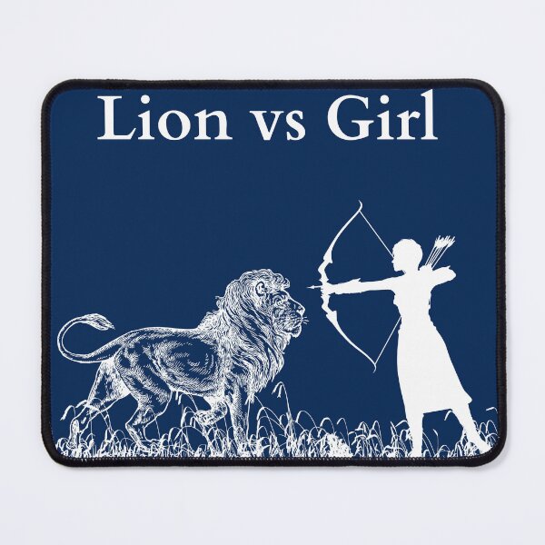 Item preview, lion vs girl hunter designed and sold by APURU.