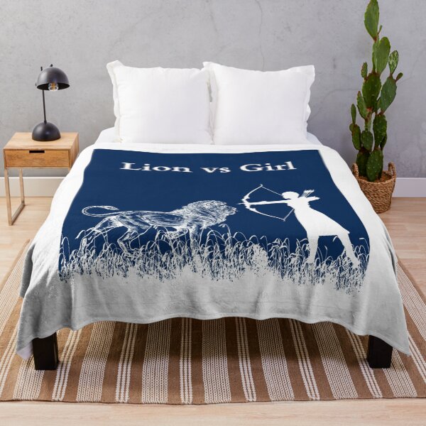 Item preview, lion vs girl hunter designed and sold by APURU.