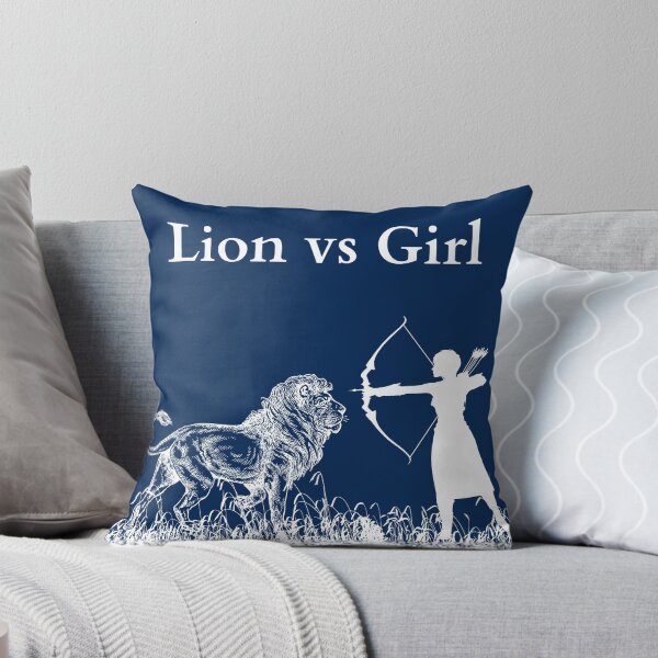 Item preview, lion vs girl hunter designed and sold by APURU.