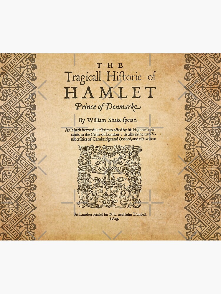 Shakespeare, Hamlet 1603 de bibliotee