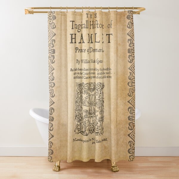 Shakespeare, Hamlet 1603 Cortina de ducha