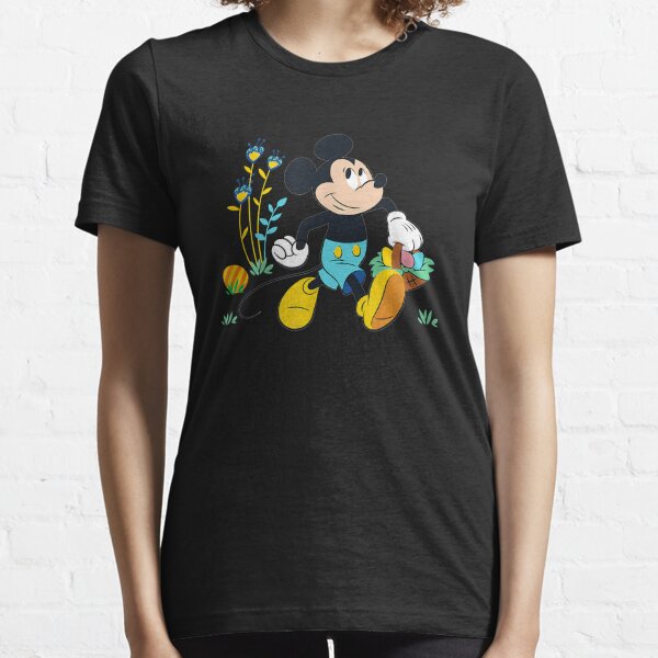 Disney Camiseta de moda para mujer, diseño de Mickey atrevido, color blanco
