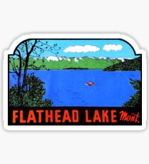 Flathead See Montana Vintage Reise Aufkleber Sticker