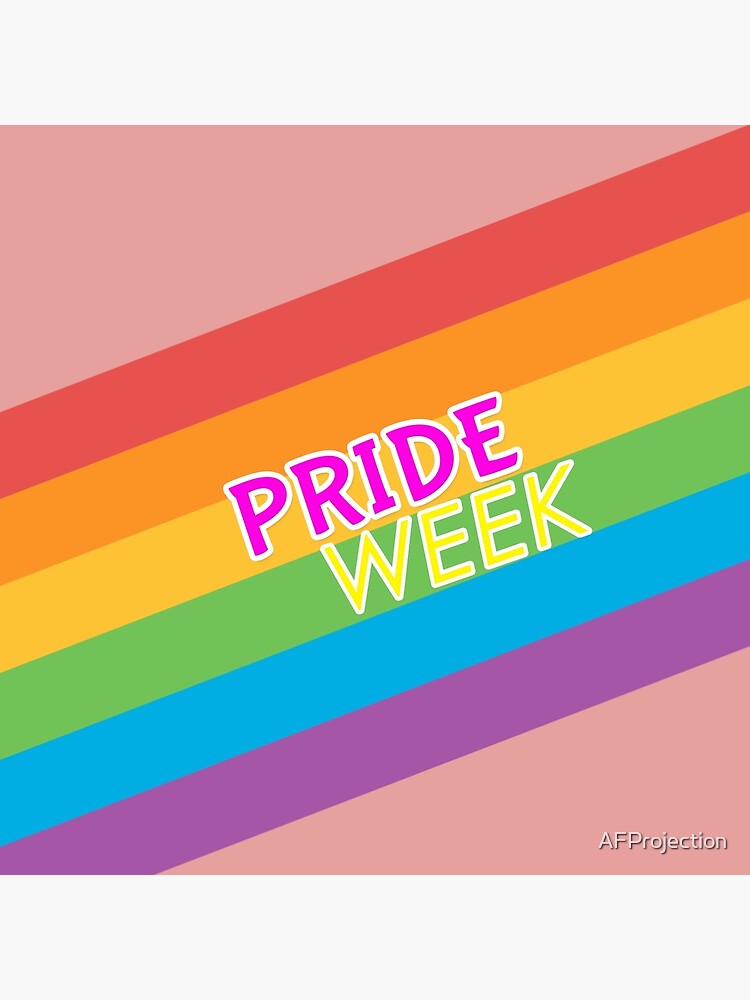 "Pride Week Logo Gay Merch" Poster for Sale by AFProjection Redbubble