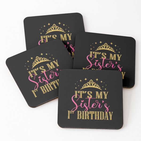 Item preview, Its My Sisters 1st Birthday Girls Party Family Matching designed and sold by PameGraha.