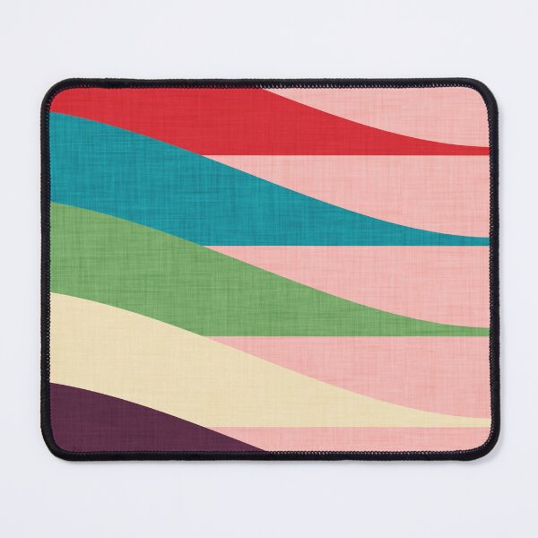 Item preview, Mid century Modern Waves Pink designed and sold by susycosta.