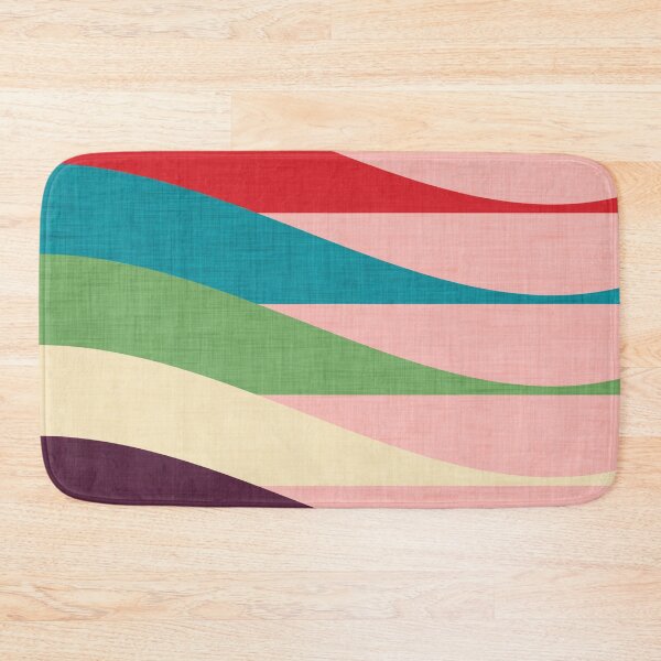 Item preview, Mid century Modern Waves Pink designed and sold by susycosta.