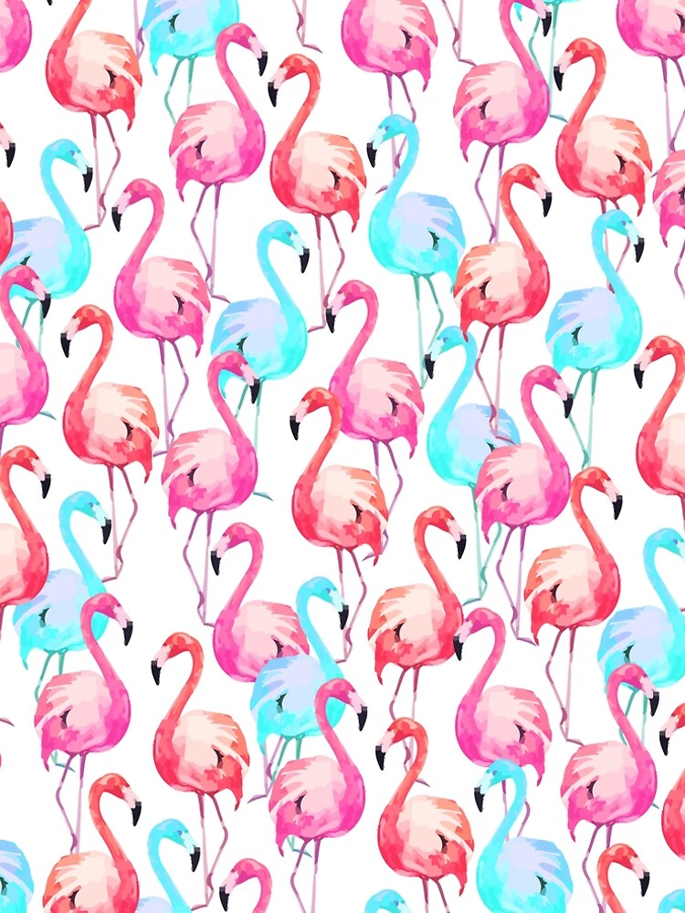 Flamingo, Flamingos pattern, Print, Tropical, Bird, Pattern, Funny art, Modern art, Wall art, Print, Minimalistic, Modern by juliaemelian