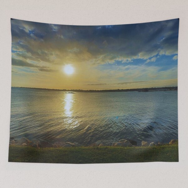 Item preview, Ocean / River sunny and cloudy afternoon New London designed and sold by SilviPavlova.