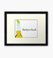 Corona Bottle and Lime Framed Print