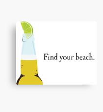 Corona Bottle and Lime Canvas Print