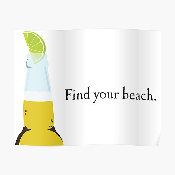 Corona Bottle and Lime Poster