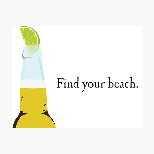Corona Bottle and Lime Photographic Print