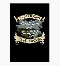 T'aint Right.. Photographic Print