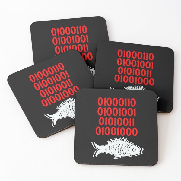 Item preview, FISH in Binary Code Numbers - Fish designed and sold by ALesterDesign.