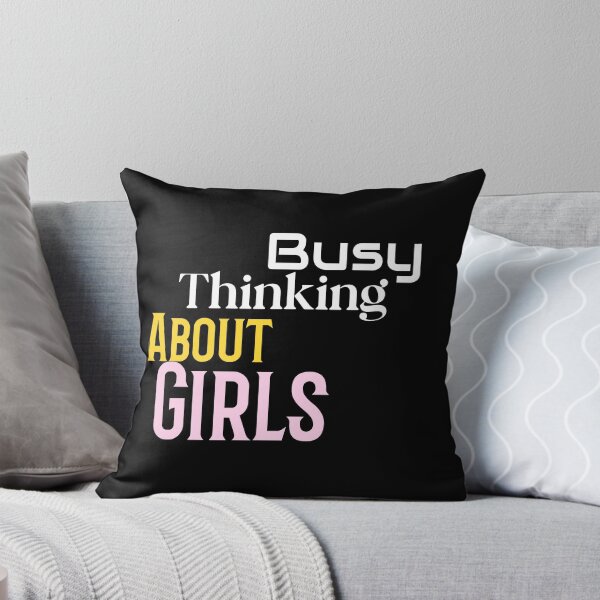 Item preview, cute Busy Thinking About Girls designed and sold by Mood Coffee art.