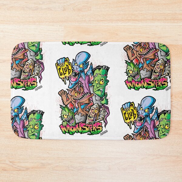 Aperçu de l'œuvre club des monstres créée et vendue par Lowbrow Wear.