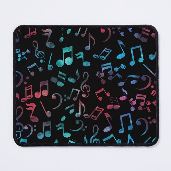 Item preview, Multi Color Music Notes Pattern designed and sold by Primroaddesigns.