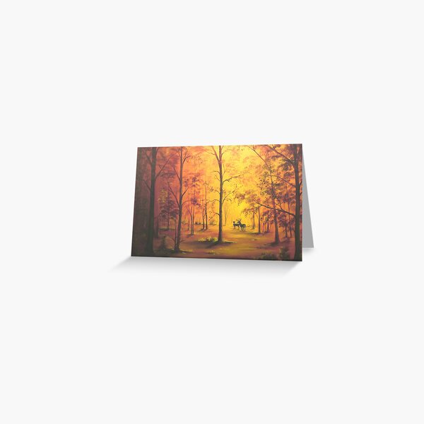 Deer in Autumn Greeting Card