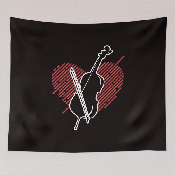 Item preview, Cello Heart Cellist Musical Instrument Orchestra Musician designed and sold by TomGiantDesigns.