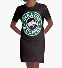 Théâtre et café. Robe t-shirt