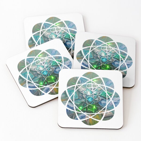 Item preview, Green and Blue Metatron Mandala designed and sold by LadyLunaStar.