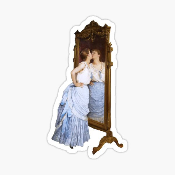 Item preview, Auguste Toulmouche - The mirror, vanity designed and sold by elinaarbidane.