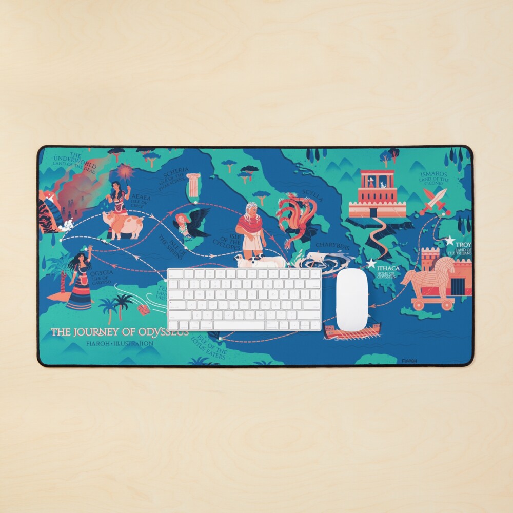 Item preview, Desk Mat designed and sold by flaroh.