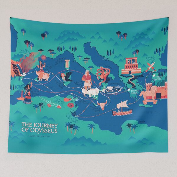 Item preview, Odyssey Map - safe for work designed and sold by flaroh.