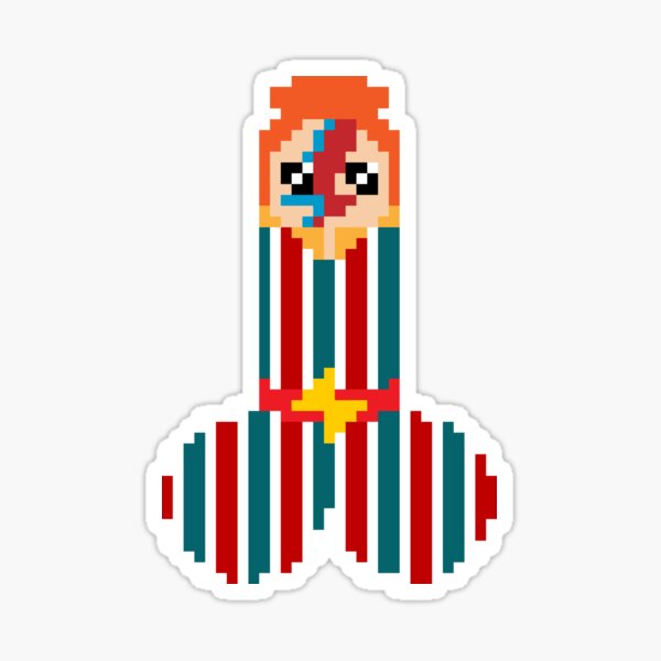 "Le Ziggy Stardick" DckWrld Sticker