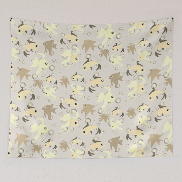 Item preview, Sepia Bubbles And Fish Design For All Cats designed and sold by TrulyEpoque.