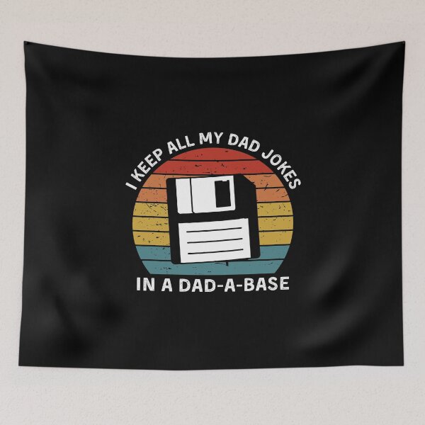 Item preview, Retro Vintage I Keep All My Dad Jokes In A Dad-A-Base designed and sold by Mindcaptain.