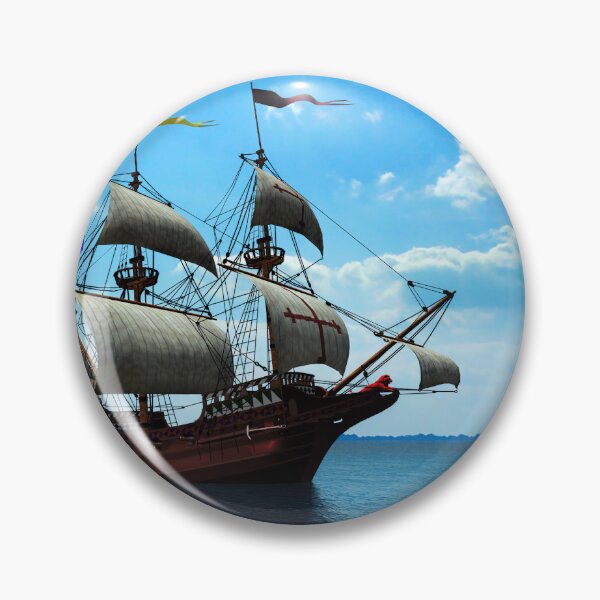 Item preview, Pirate Ship Beautiful Blue Design designed and sold by Mterry1202.