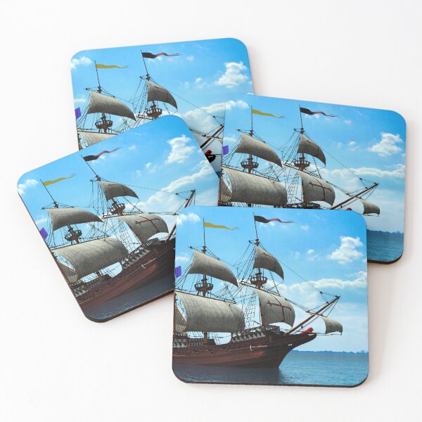 Item preview, Pirate Ship Beautiful Blue Design designed and sold by Mterry1202.