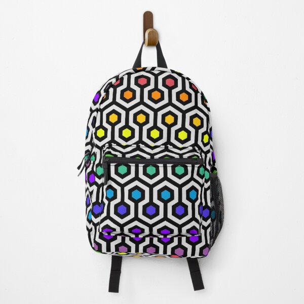 Item preview, Geometric Pattern: Looped Hexagons: Rainbow designed and sold by Red Wolf.