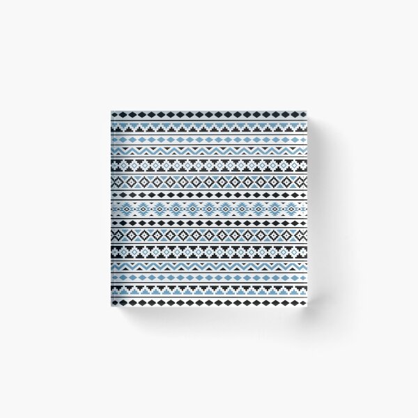 Item preview, Aztec Essence Pattern II Light Blue Black White designed and sold by NataliePaskell.