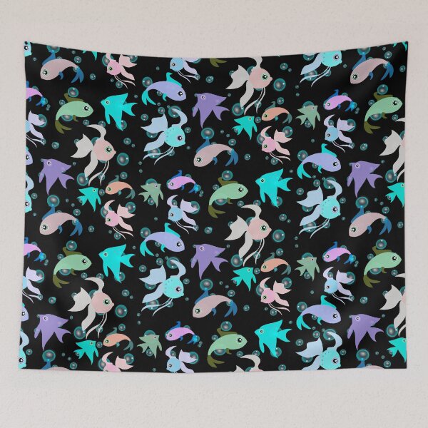 Item preview, Deep Sea Bubbles And Fish Design For All Cats designed and sold by TrulyEpoque.