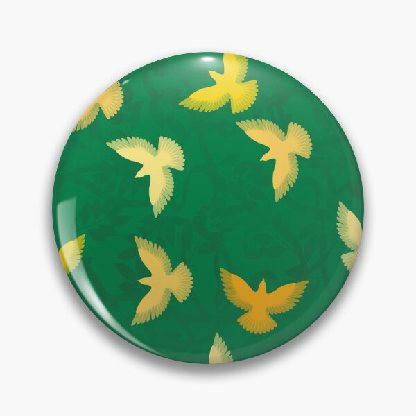 Item preview, Yellow and orange birds flying  designed and sold by ReflectedCrafts.