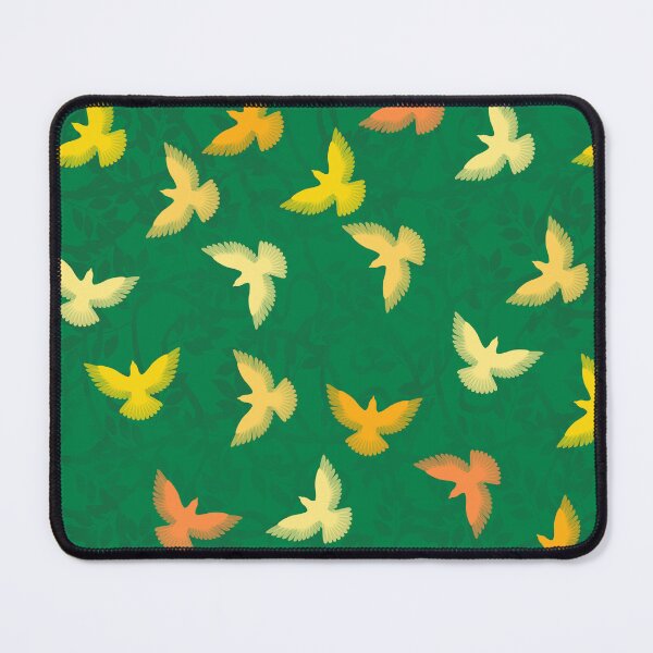 Item preview, Yellow and orange birds flying  designed and sold by ReflectedCrafts.