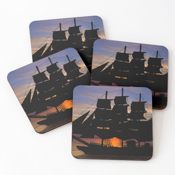 Item preview, Pirate Ship Silhouette Design designed and sold by Mterry1202.