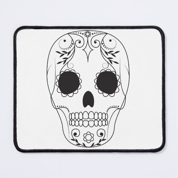 Item preview, decorated skull black and white art designed and sold by Olyanazh.