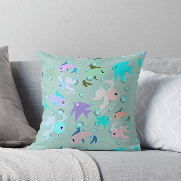 Item preview, Pastel Bubbles And Fish Design For All Cats designed and sold by TrulyEpoque.