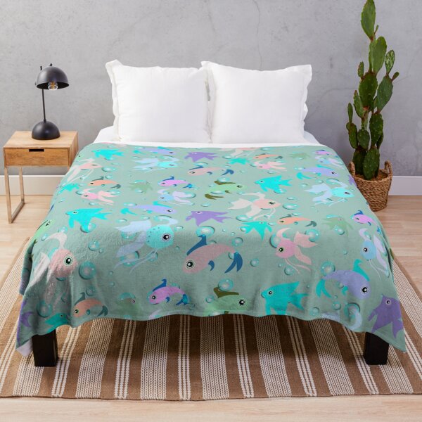 Item preview, Pastel Bubbles And Fish Design For All Cats designed and sold by TrulyEpoque.