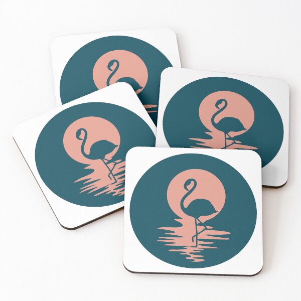 Item preview, flamingo silhouette in sunset designed and sold by Olyanazh.