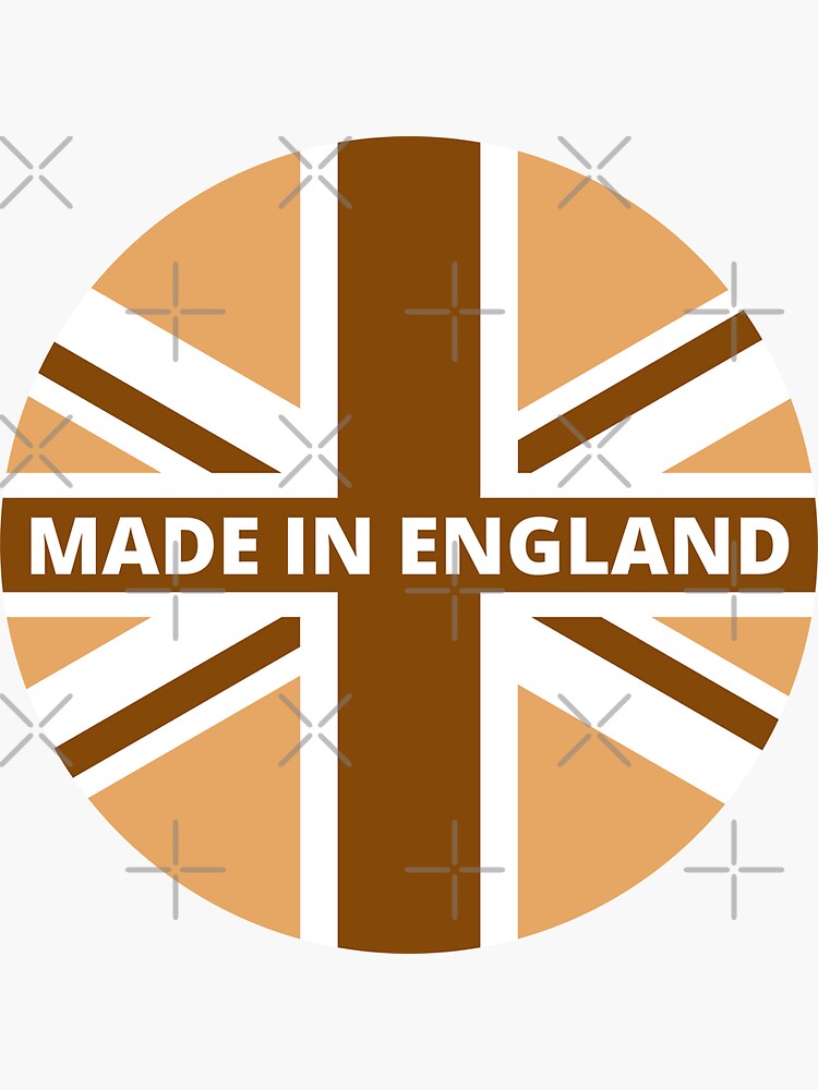 Made in England Union Jack Flag Brown by milldogstation