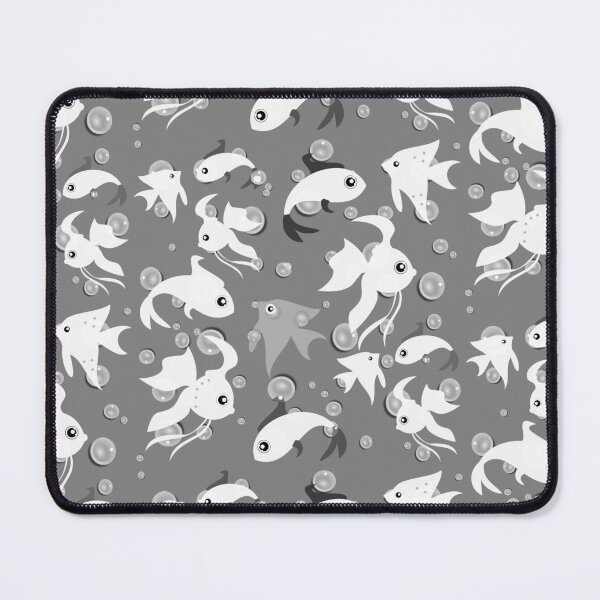 Item preview, Monochrome Bubbles And Fish Design For All Cats designed and sold by TrulyEpoque.