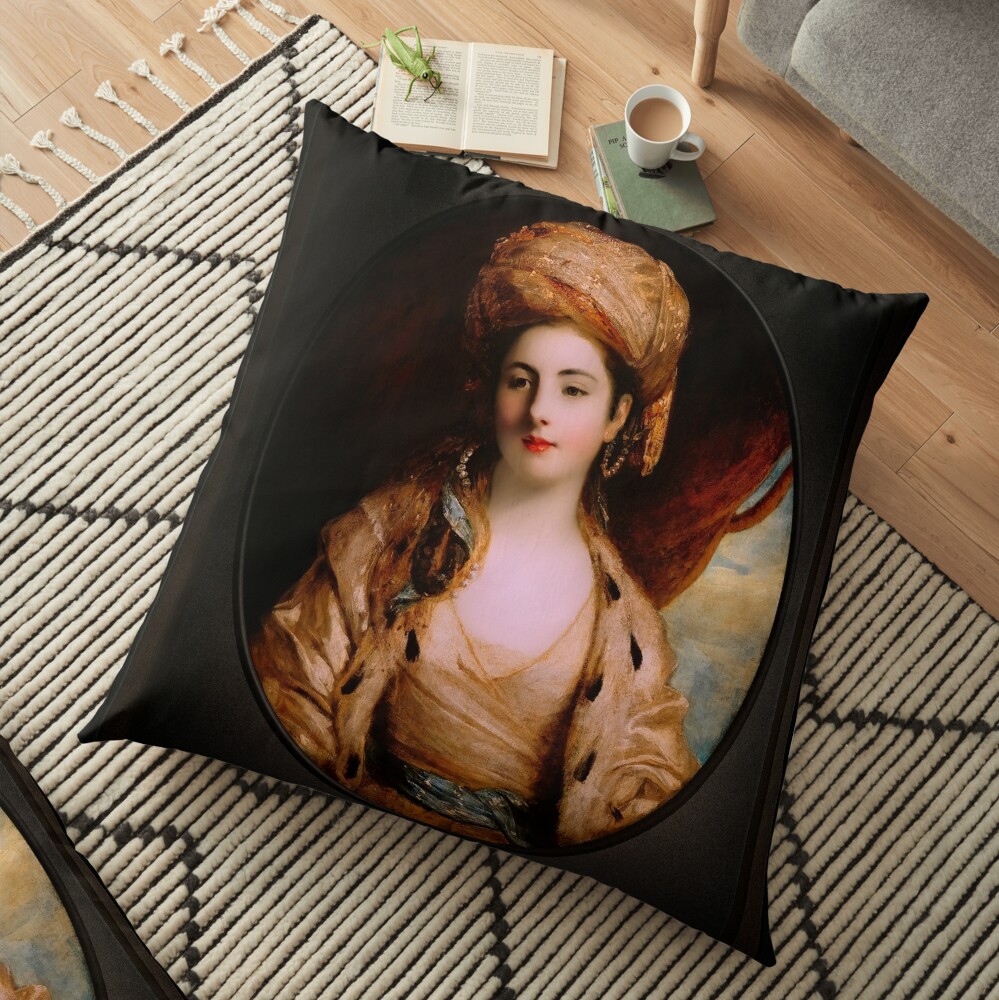 Mrs. Richard Paul Jodrell by Joshua Reynolds Fine Art Xzendor7 Old Masters Reproduction Floor Pillow