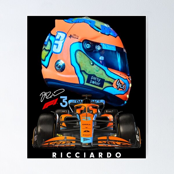 Daniel Ricciardo 2024 in his McLaren MCL35M - Canvas wall art 32